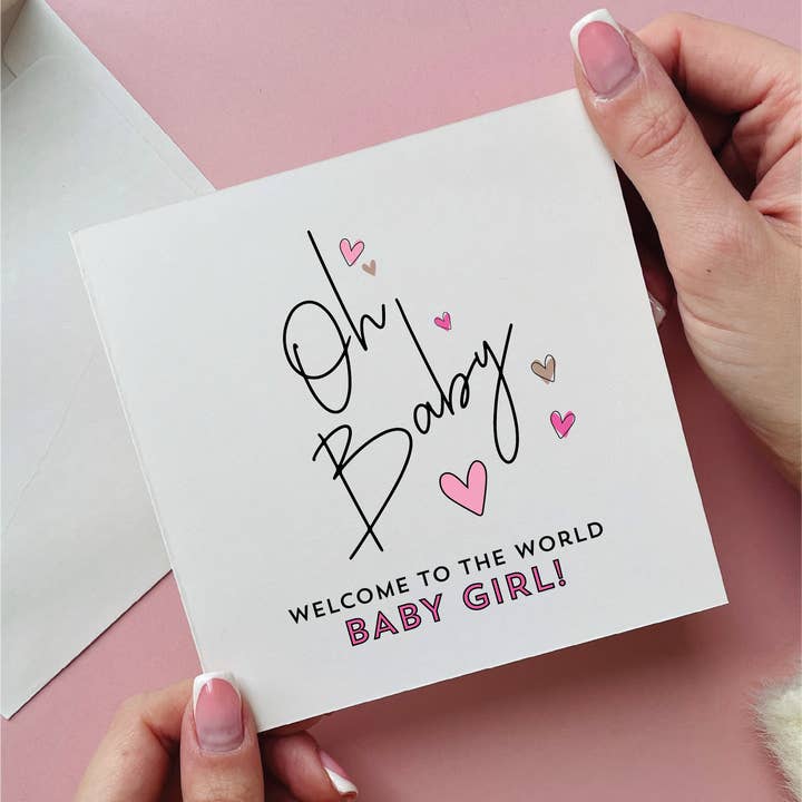 Åh Baby Ny Babyflicka Kort för wholesale av Alphabet Studios