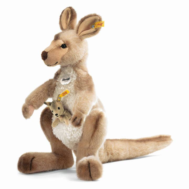 Steiff - Wholesale Stuffed/Plush Toy - Kids & Baby - Kango Kangaroo With Baby Plush Toy, 16 Inches
