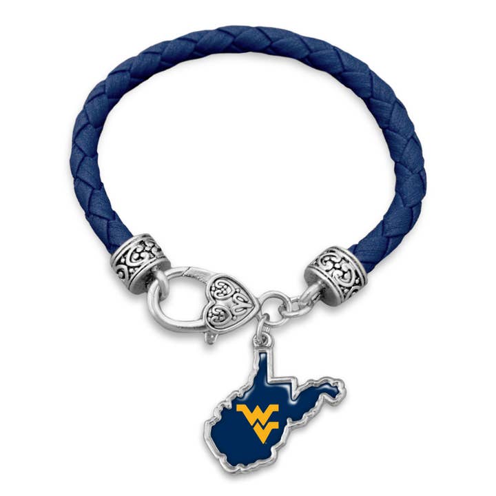 Bracelet State of Mine Mountaineers de Virginie-Occidentale pour la vente par From The Heart