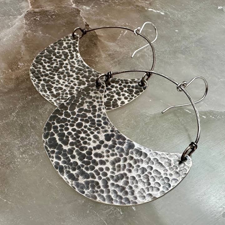 Jennifer Kahn Jewelry - Wholesale Dangle Earrings - Silver Crescent Earrings5