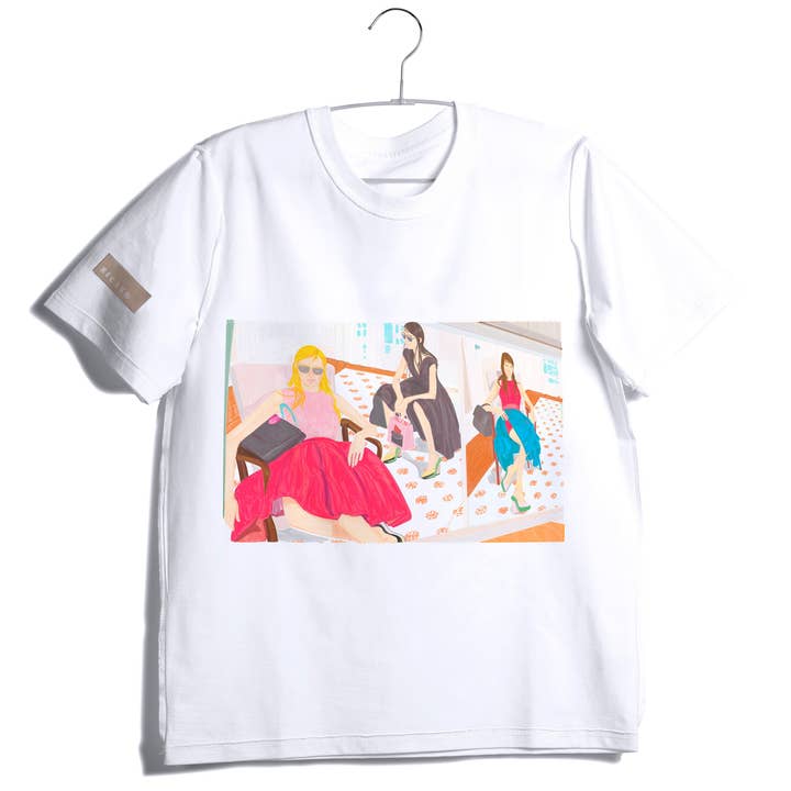Large interior with three girls, T-shirt for wholesale by REC LS ®