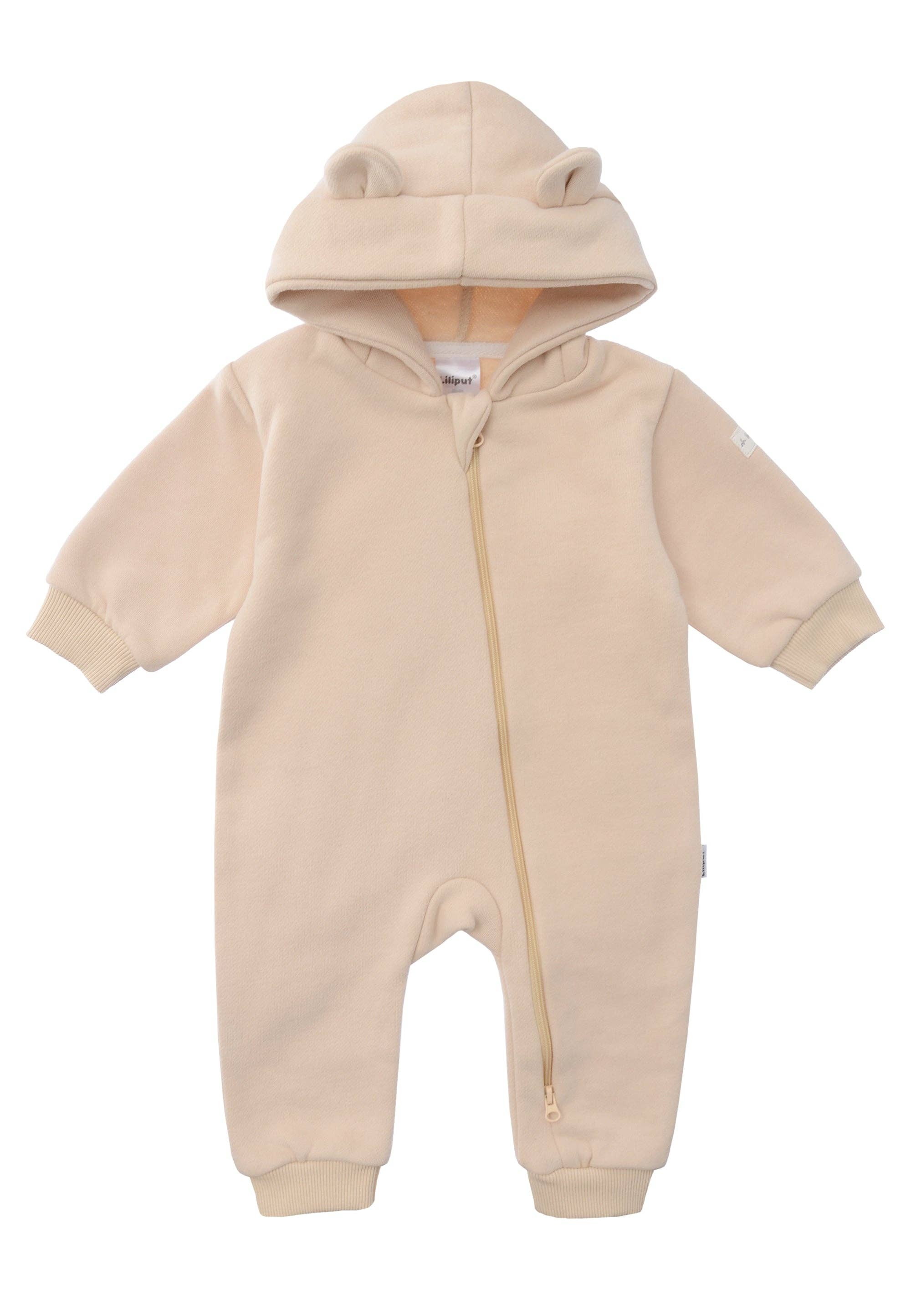 Liliput – Großhandel Strampler – Baby – Sweatoverall mit Kapuze in beige