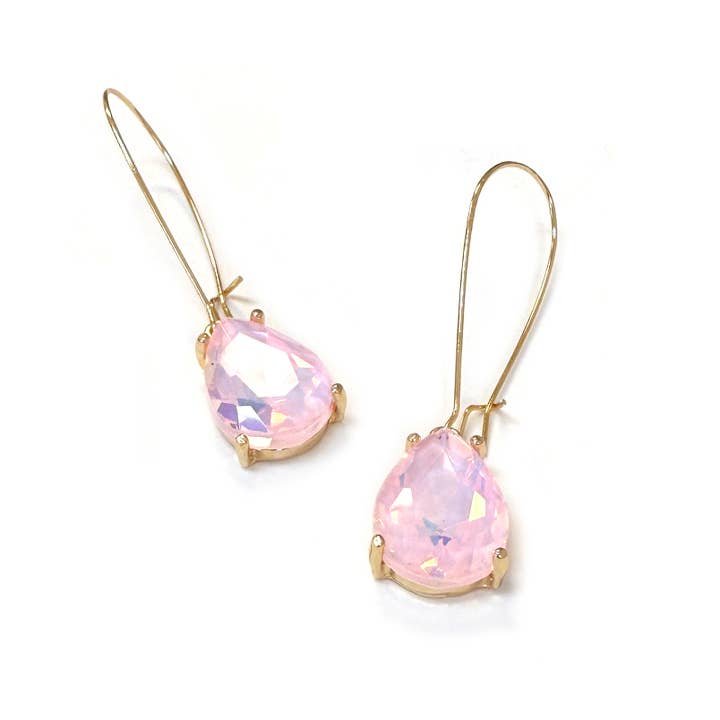 StarryNYC - Wholesale Dangle Earrings - Teardrop Glass Bead 14mm x 18mm w/ Kidney Wire Earrings29