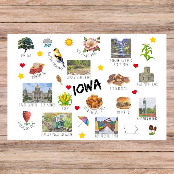 Iowa State Collage Postcard for wholesale by The Writerie