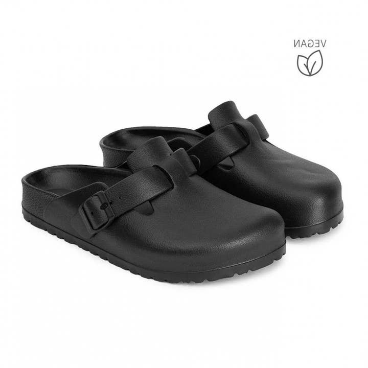 Black desalia. Size 36-41. Organic EVA mule clog for wholesale by Haikon Hada (Calzame, Alster Komfort, Timoni)