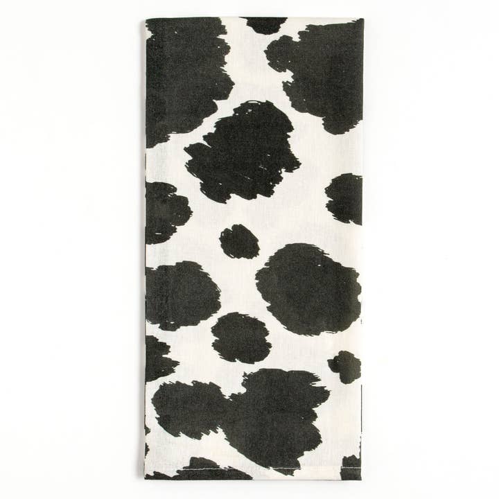 Cow Spots Tea Towel for wholesale by Paper Farm Press