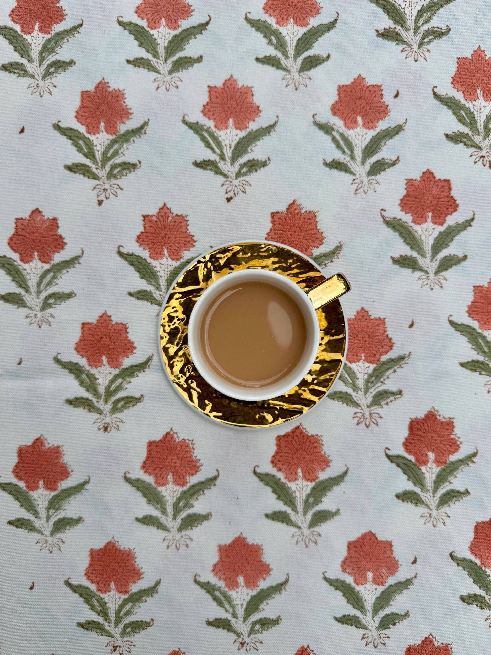 House of Mulmul LLC - Wholesale Tablecloth - Block Print Cotton Table Cloth (6-Seater and 8-seater) #D56