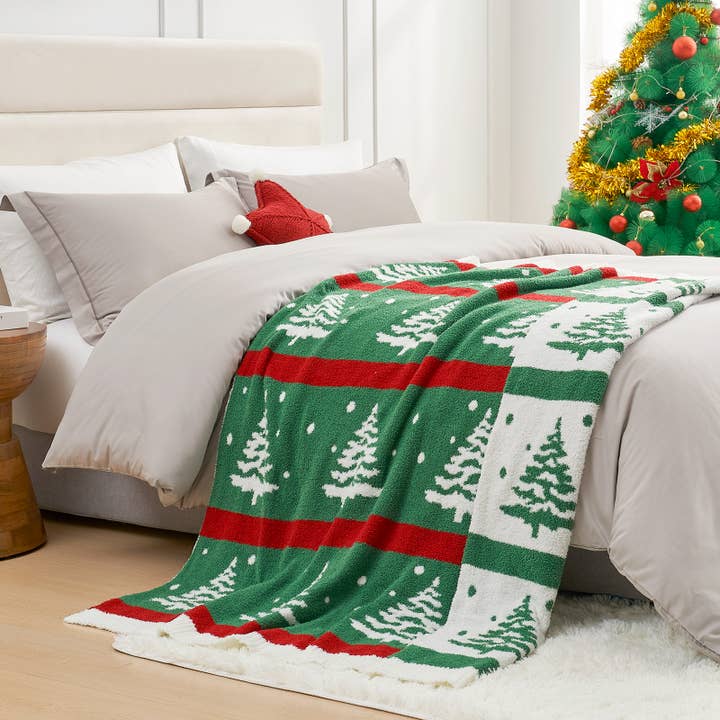 DreamValley - Wholesale Throw Blanket - SS Christmas Throw Blanket Soft Knit Bed Blanket 50x60"20