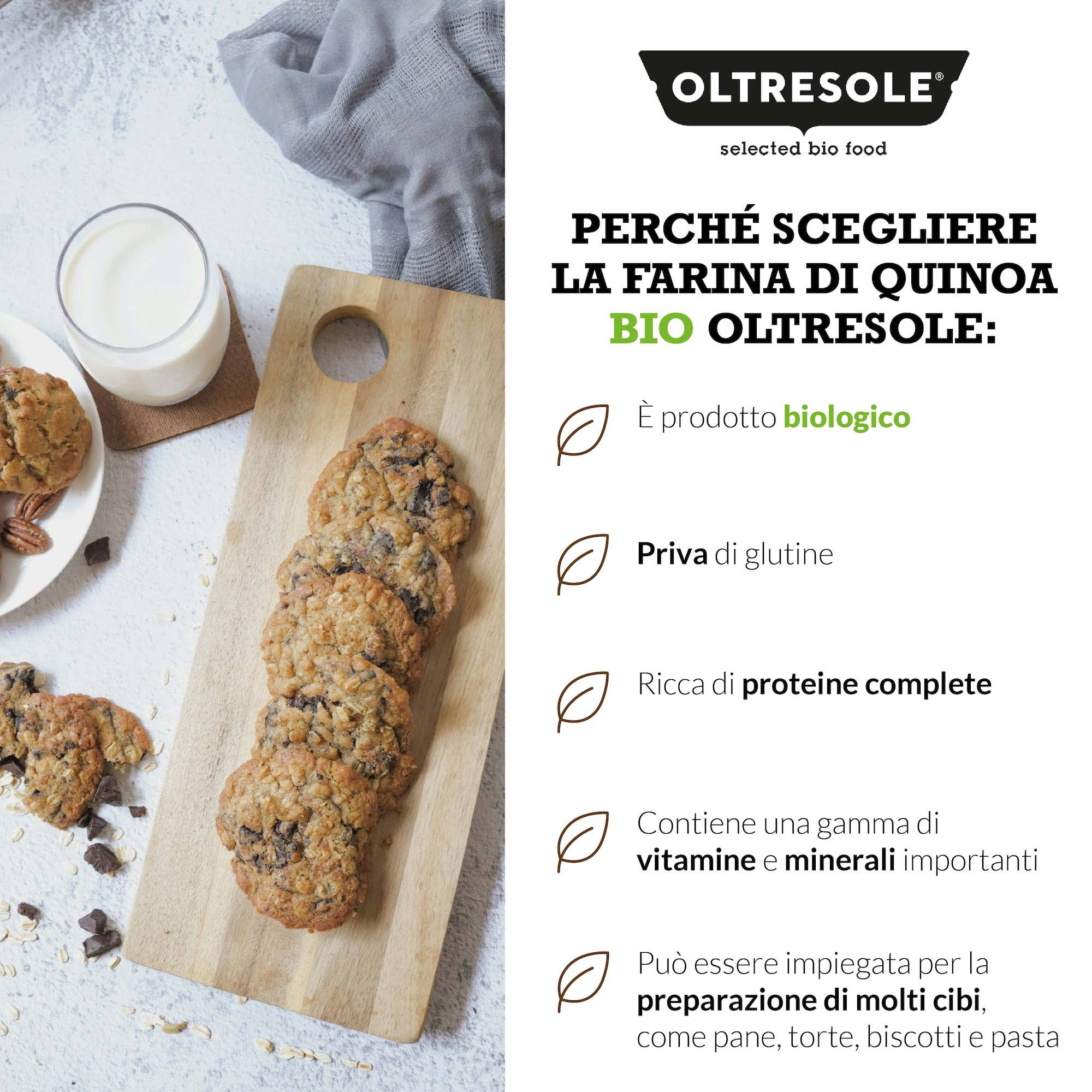 Oltresole - Wholesale Gluten-free flour - ORGANIC QUINOA FLOUR 1 Kg4