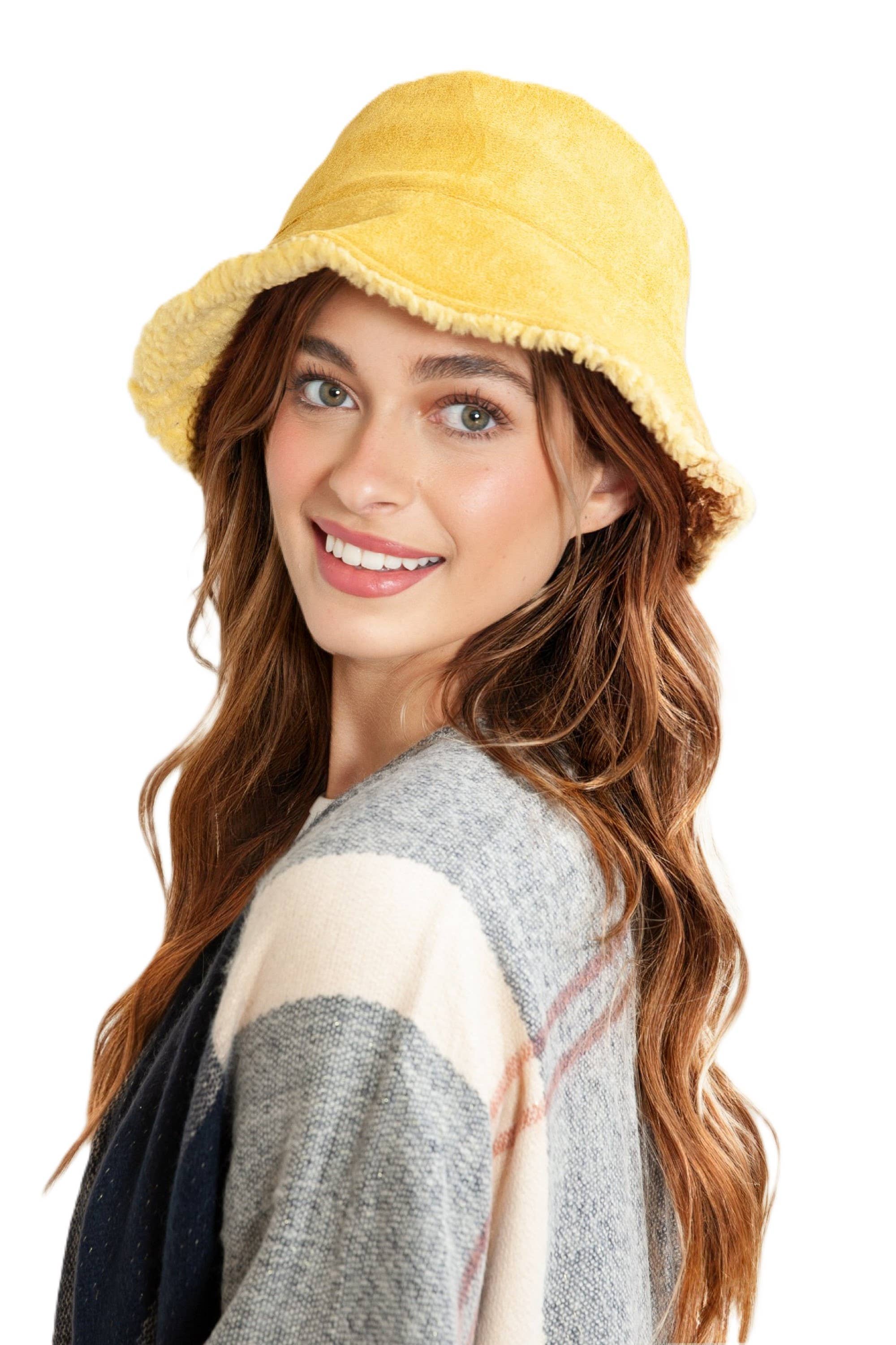 Justin & Taylor - Vendita all'ingrosso Cappello da pescatore - Donna - Chill Out - Cappello da pescatore reversibile in soffice velluto11