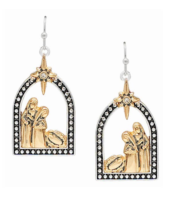 Jewelry Max - Wholesale Dangle Earrings - ( K382 )  RELIGIOUS INSPIRATION JESUS EARRING0