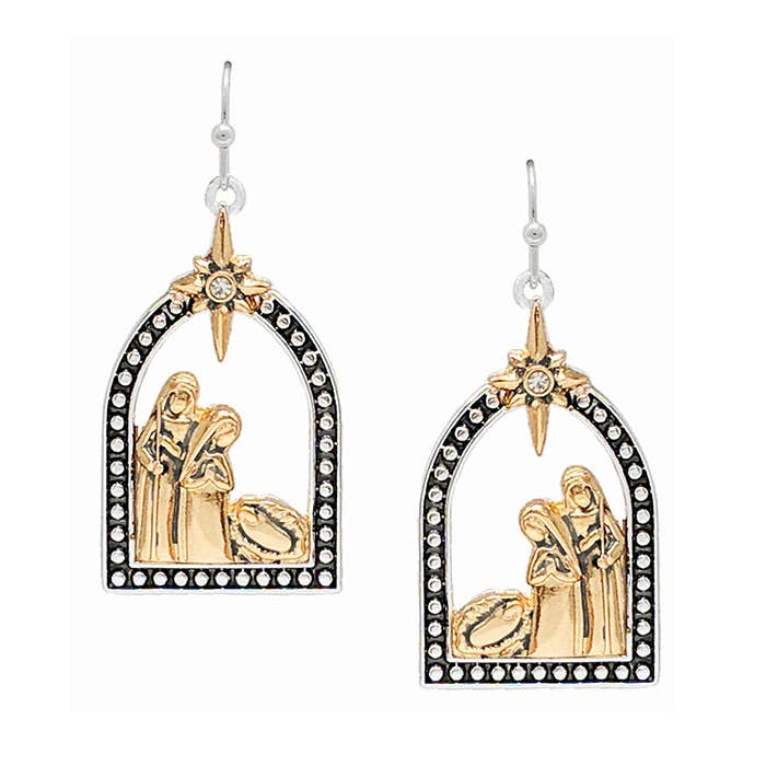 Jewelry Max - Wholesale Dangle Earrings - ( K382 ) RELIGIOUS INSPIRATION JESUS EARRING