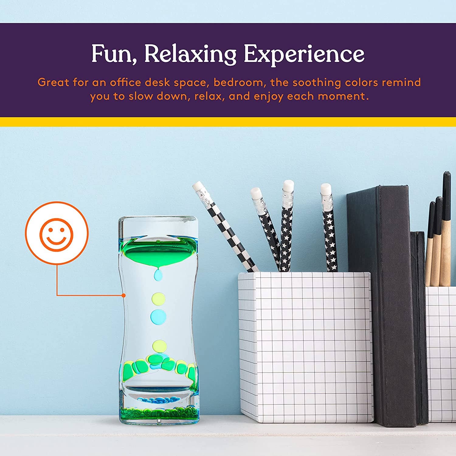 Special Supplies - Wholesale Fidget Toy - Kids - Special Supplies Liquid Motion Bubbler Toy (1-Pack) Colorful Hourglass Timer with Droplet Movement, Bedroom, Kitchen, Bathroom Sensory Play, Cool Home or Desk Decor (Green)5