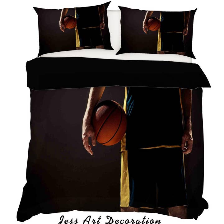 Jess Art Decoration - Wholesale Bedding set - 3D Basketball Player Quilt Cover Set Bedding Set Pillowcases 531