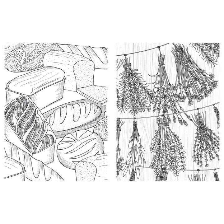 Simon & Schuster - Wholesale Coloring & Activity Book - Adult - Cottagecore Galore by Katie Vaz2