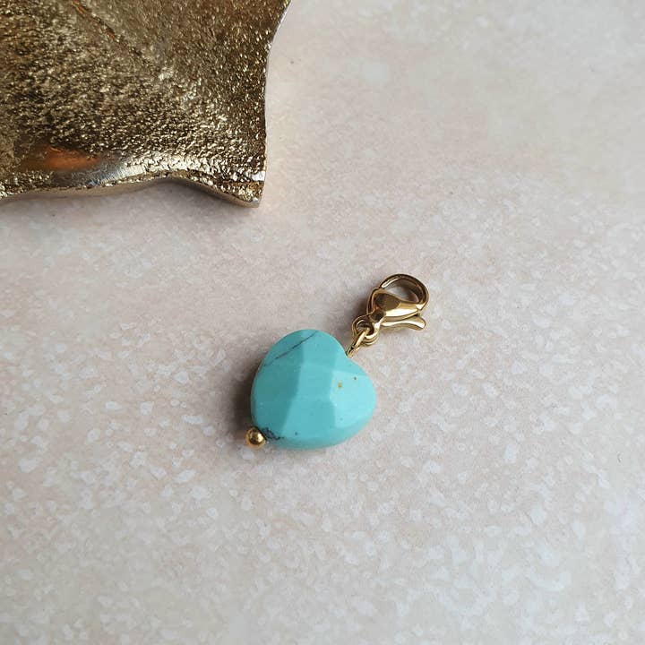 LAUVEA BOUTIQUE - Vendita all'ingrosso Ciondolo/pendente - Ciondolo a forma di cuore turchese - colori tra cui scegliere