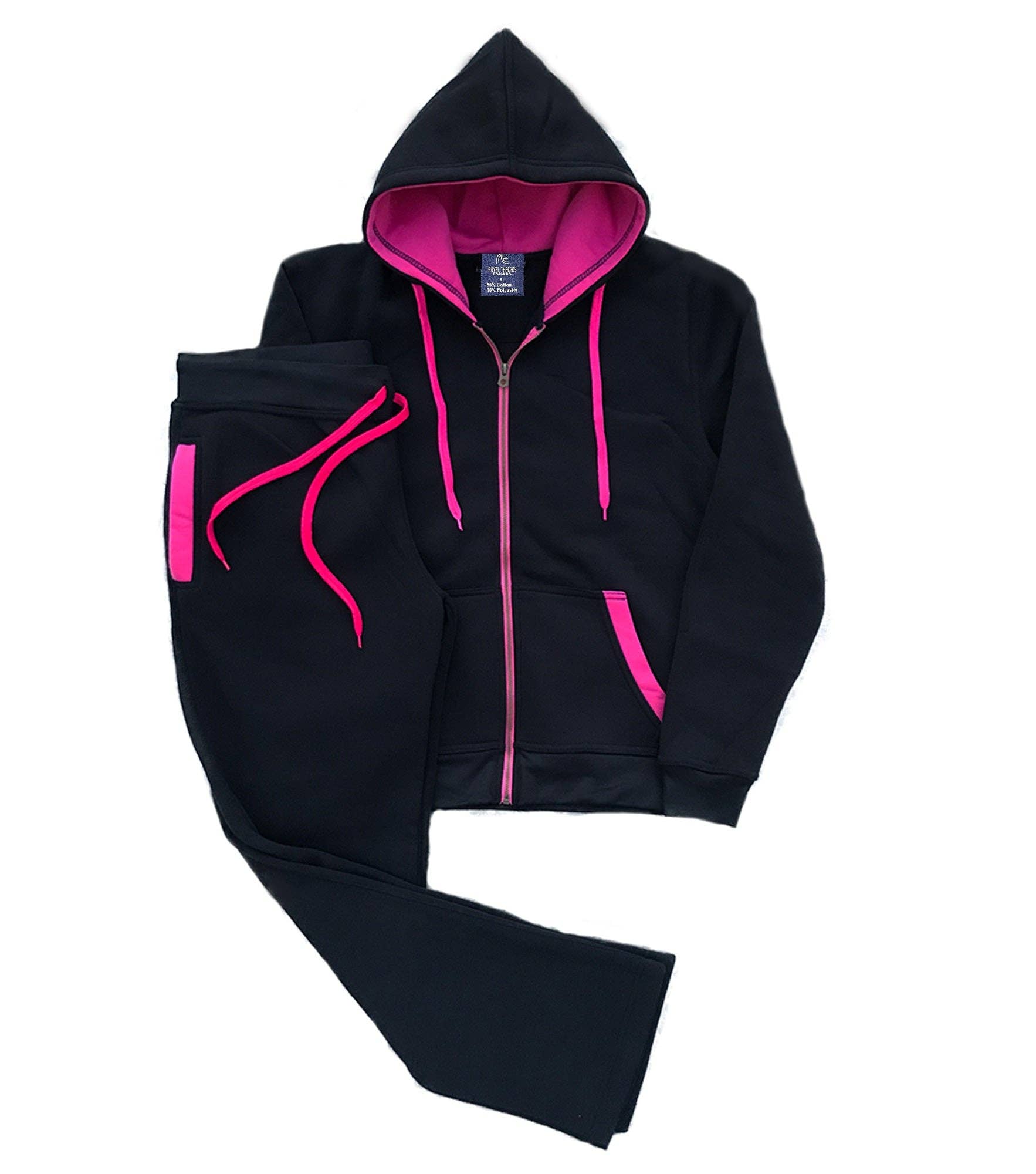 Royal Threads - Wholesale Activewear set – Women′s - Women’s Blossoms Jogging Sweat Jacket Sweatpants outfit2