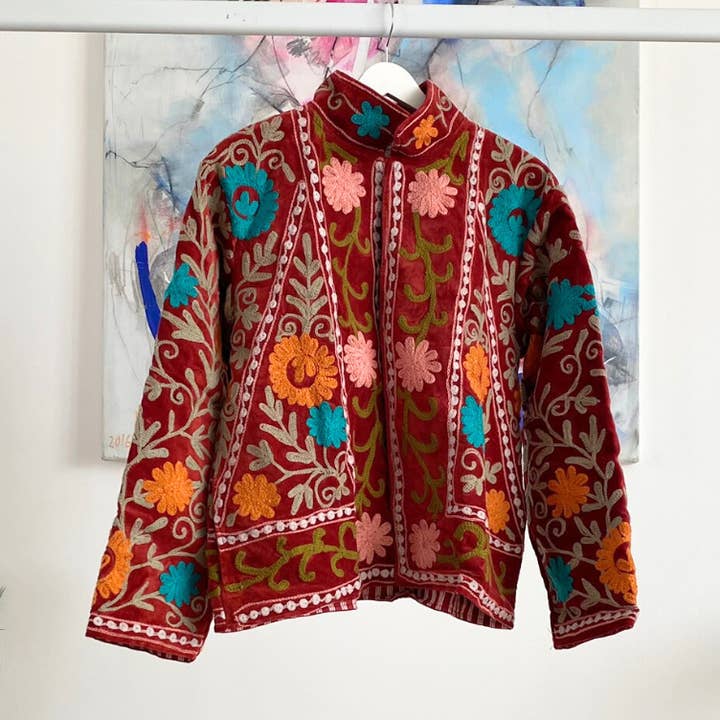 Phulkari Rusty Suzani for wholesale by Tolatoli