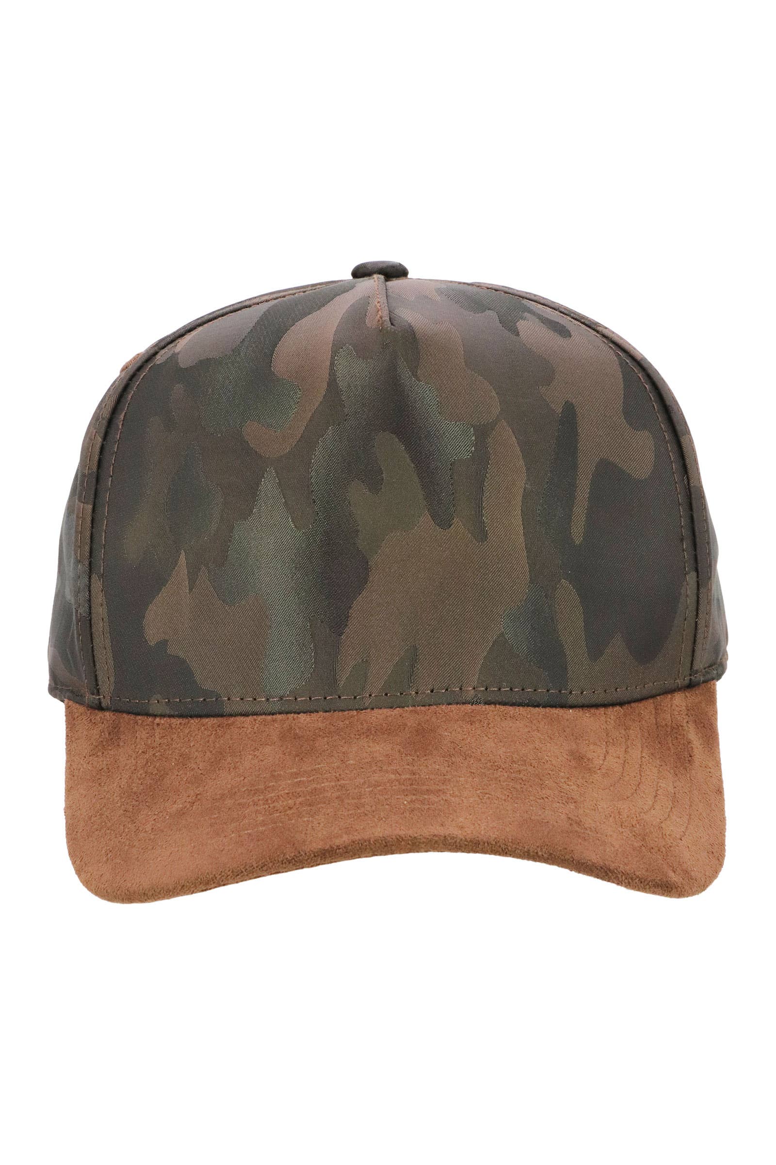Cap Zone - Vendita all'ingrosso Cappellino da baseball - Unisex - Berretto da baseball a 5 pannelli con visiera in camoscio vegano mimetico8