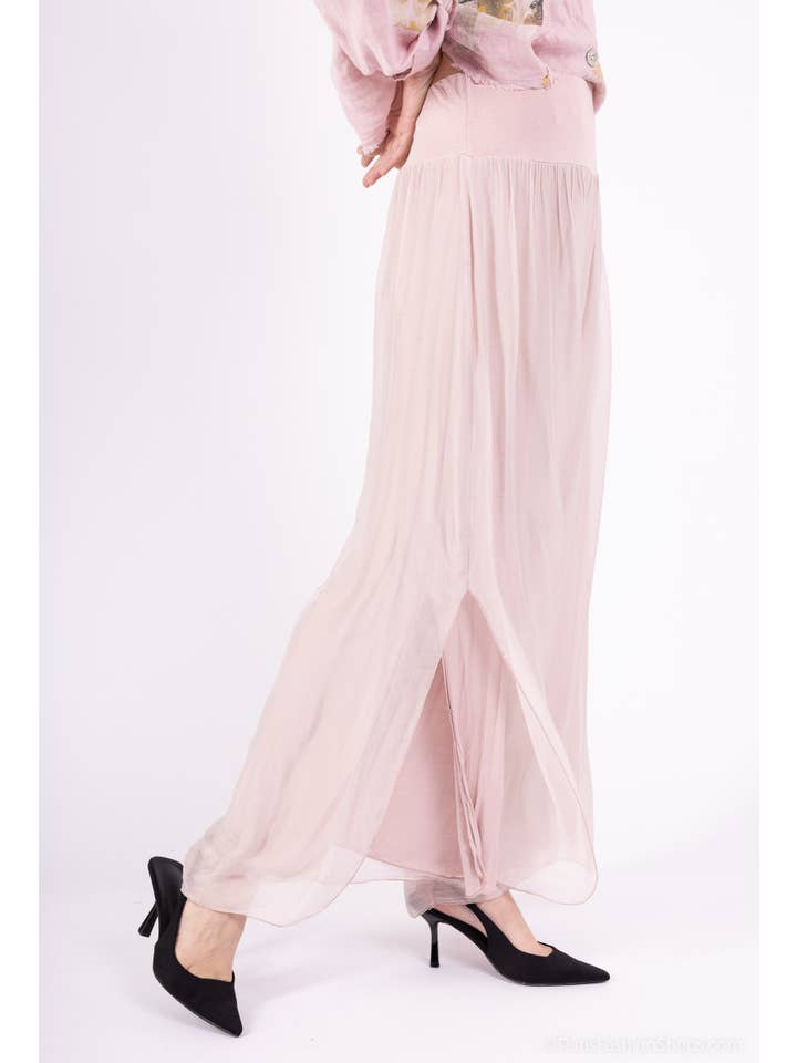 Shyloh - Vente Pantalon – femme - Pantalon soie ouvert sur les côtés du bas 204641