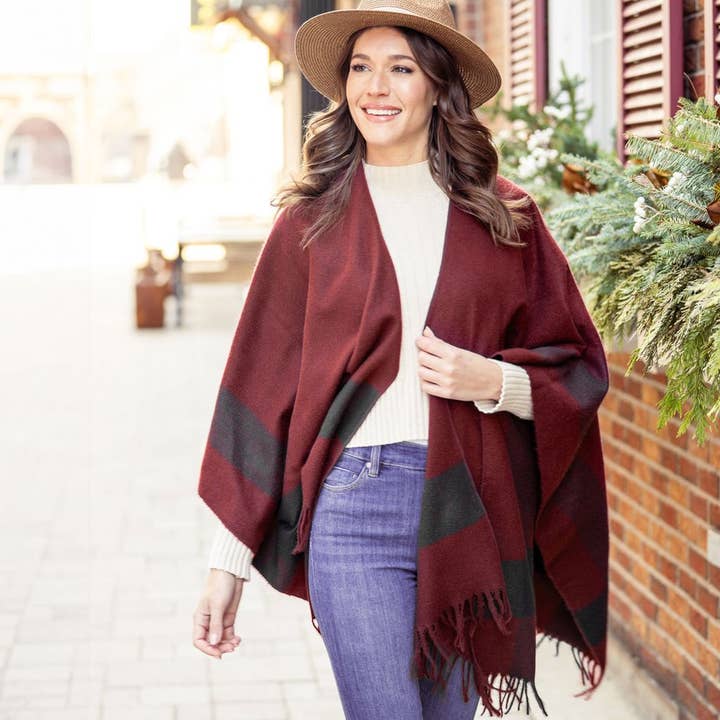 DM Merchandising - Wholesale Wrap - Women's - Allthreads Highland Wrap Open Stock