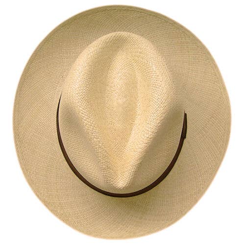 ECUALAMA - Wholesale Straw Hat - Unisex - Genuine Classic Fedora Panama Hat Handwoven In Ecuador - Natural Straw Color2