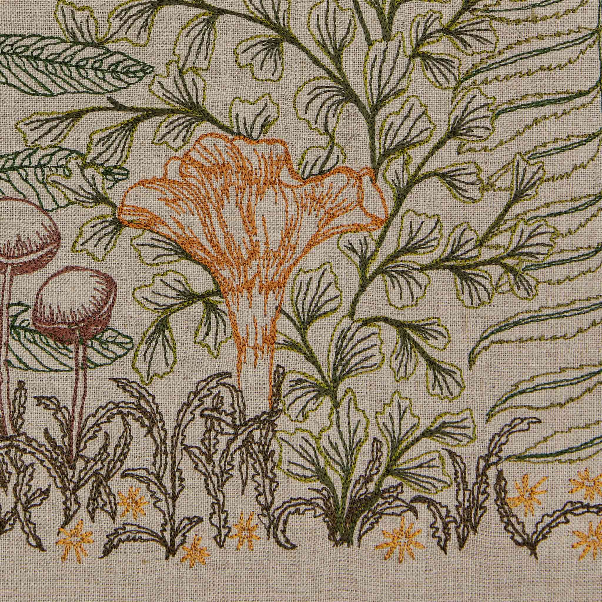 Coral & Tusk - Wholesale Table Runner - Mushrooms and Ferns Table Runner9