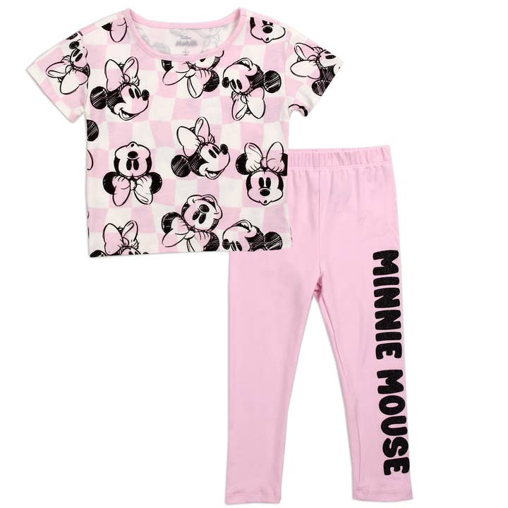 MINNIE MOUSE Girls Toddler 2-Piece Legging Set for wholesale by Penguin Kids Wear