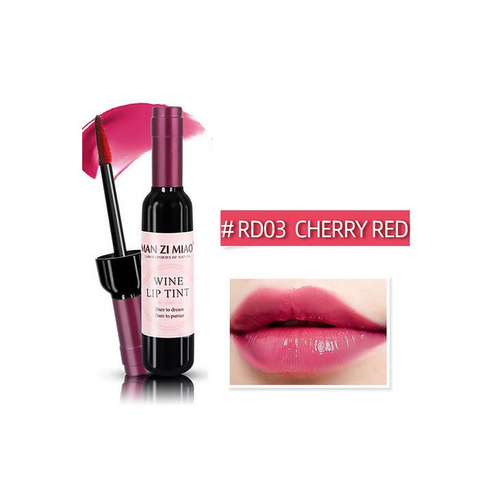 ASSORTED COLORS ",,,,_...._ Lip Tint 24pc Set Wine bottle shape w/ display box for wholesale on Faire