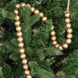 Holiday Depot Inc. - Wholesale Bunting/Garland - M29810- 5FT WOODEN BEADS STRING-GOLD