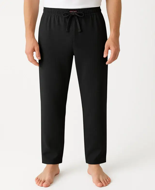 I-Wear Brands – Großhandel Schlafanzughose – Herren – Herren Weiche & Leichte Lounge-Pyjamahose mit Kordelzug1