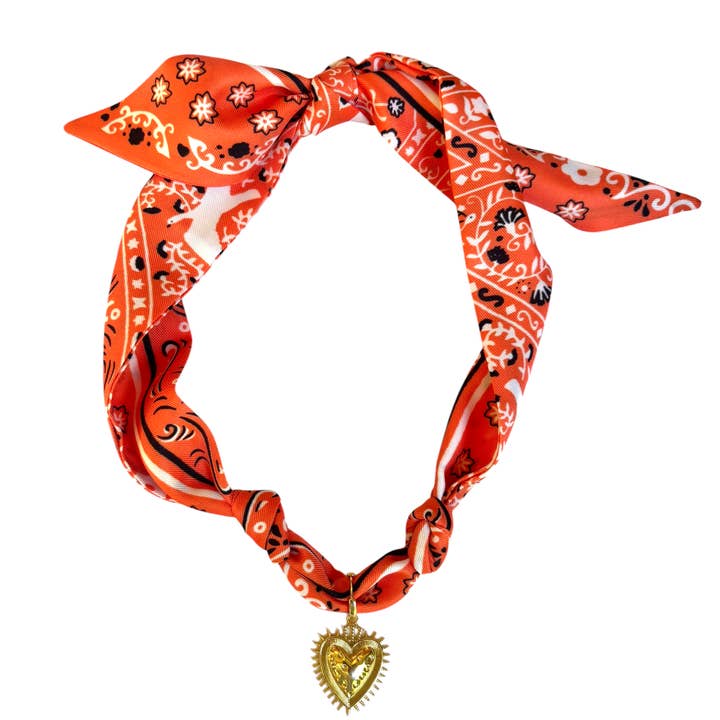 Nora James jewelry - Wholesale Pendant/Charm Necklace - Cheyenne scarf necklace