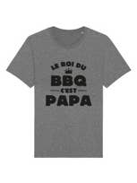 Camiseta masculina adulta - The King of the Barbecue is Dad por atacado de Koloris