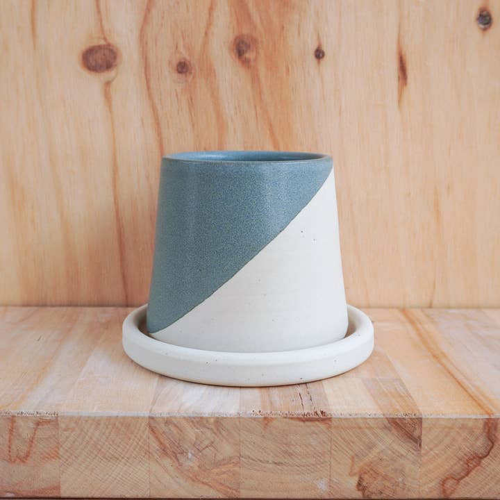 Shelby Page Ceramics - Wholesale Plant Pot - Small Planter with Tray - Core Glazes3