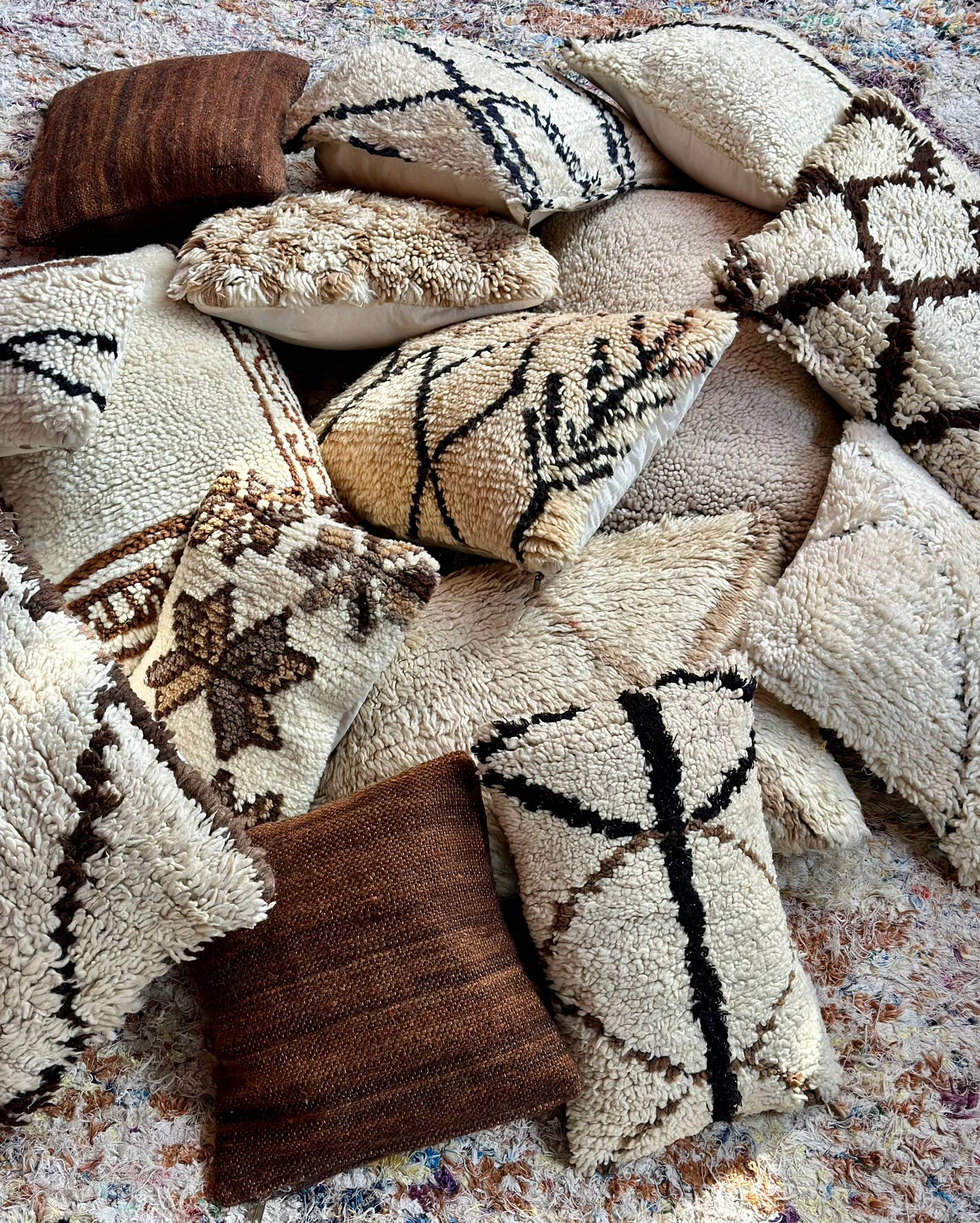 SOUK in the CITY - Vendita all'ingrosso Fodera cuscino decorativo - Set promozionale di 10 federe riciclate berbere2