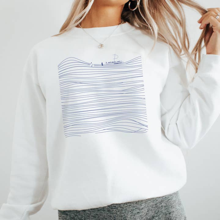 Gå på vatten Boho kristen tro grafisk sweatshirt för wholesale av The Boho Haus