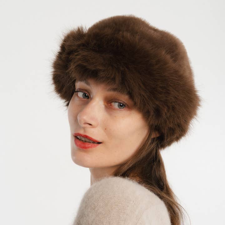 JULIA PARIS – wholesale Bucket Hat - Dam – Fuskpälsmössa