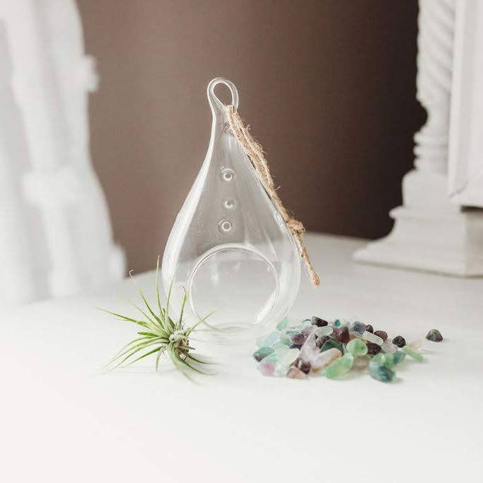 The Simply Crafty Shop - Wholesale Terrarium - Pear Shape Terrarium Kit- Semi-Precious Stone29