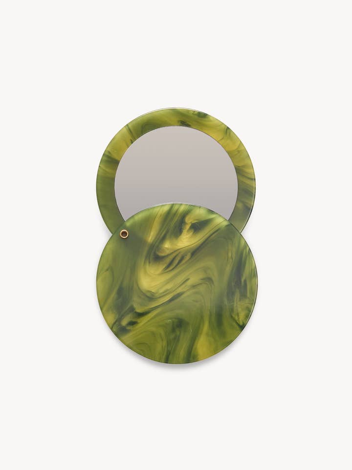 Miroir circulaire en algue pour la vente par MACHETE