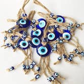 Evileyefavor - Wholesale Decorative Tassel/Wall Drop - Blue Evil Eye Wall Hanging - Small