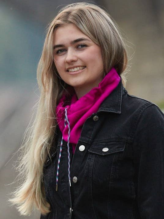 100% Merino Wool Drawstring Snood for wholesale by Cadenza Italy Ltd