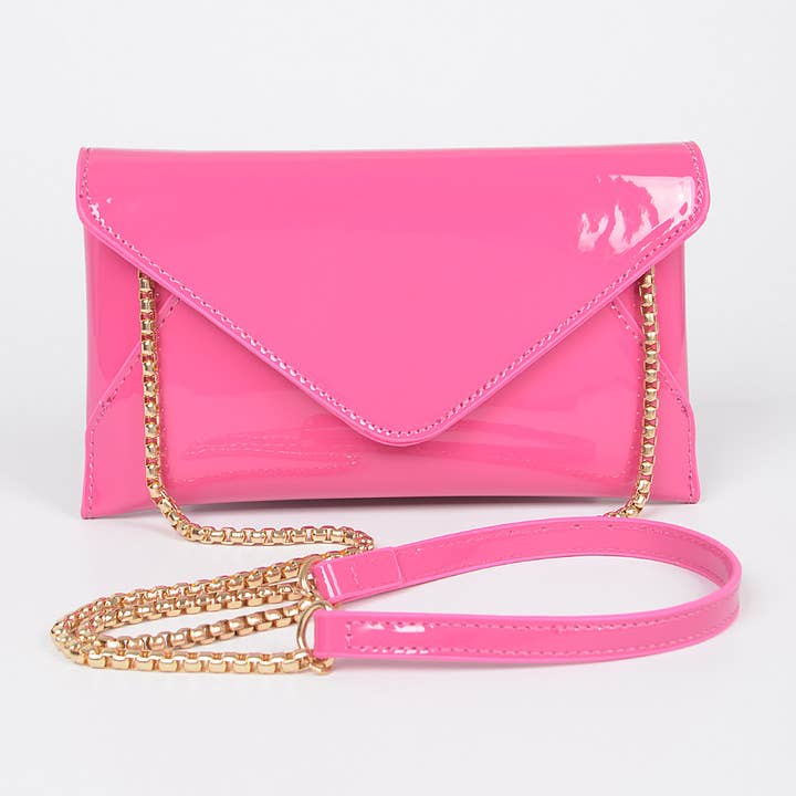 3AM BY H&D ACCESSORIES - Wholesale Clutch Bag - Women's - ENAMEL ENVELOPE CLUTCH