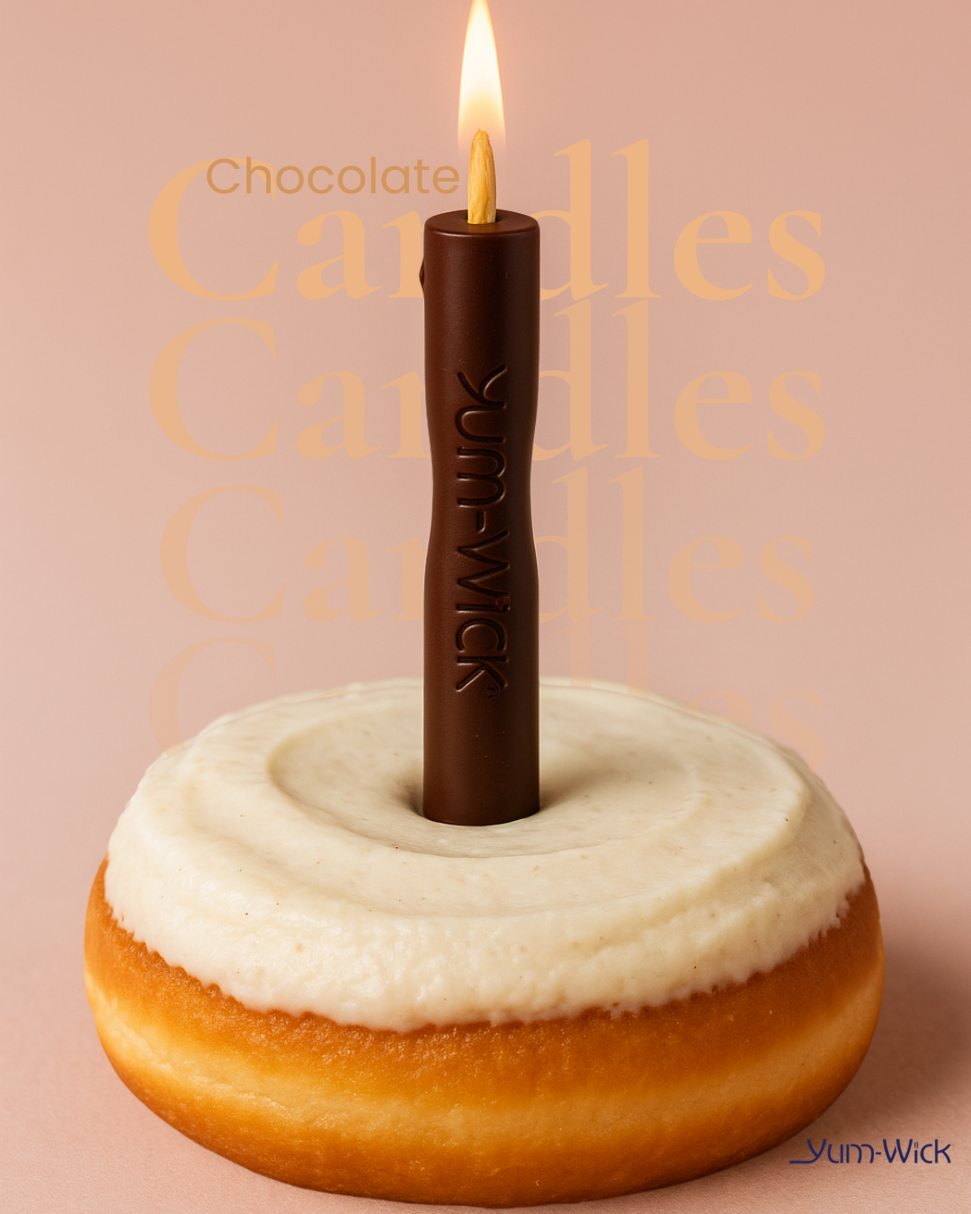 YUM-WICK: EDIBLE CANDLES - Wholesale Cake Candle - Yum-Wick® Vegan Edible Chocolate Stick Candle–6" Kosher Gift7