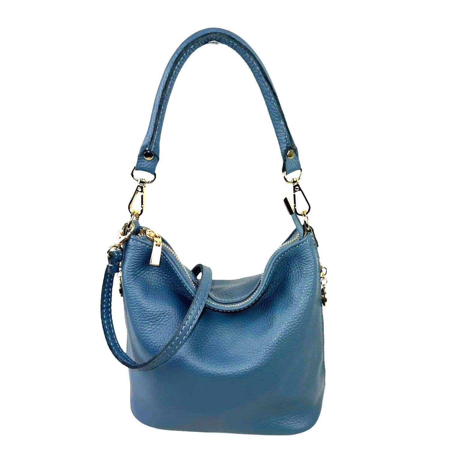 Chenson & Gorett – Engroshandel Skuldertaske – til kvinder – Lædertaske med dekorative lynlåse på siderne2