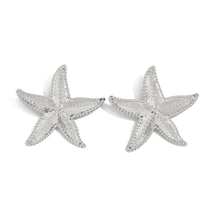 Earrings-Ocean starfish breeze star-shaped sea star Earrings for wholesale by Eagle Crest Industries Inc.