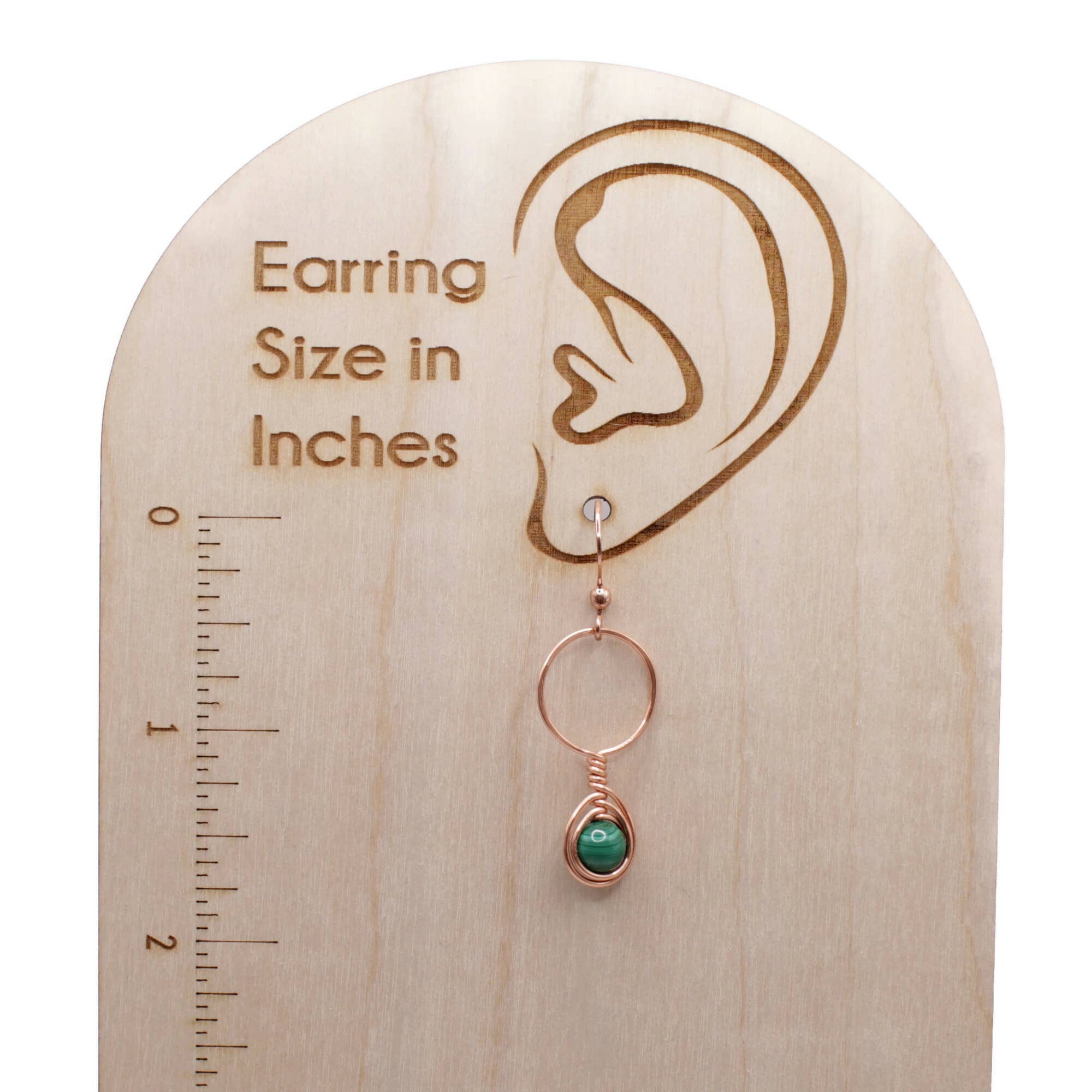 Pillar of Salt Studio - Wholesale Dangle Earrings - Copper and Malachite Gemstone Wire Wrapped Earrings4