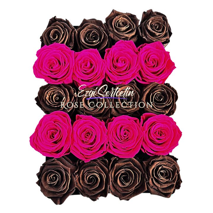 Ezgi Sertcetin - Wholesale Artificial flowers - Preserved Rose Deco Gift Box|Premium Quality Handcrafted 20 Roses x 6.5 cm Diameter|Non Toxic|Excellent for All Events and Organizations|by Ezgi Sertcetin64