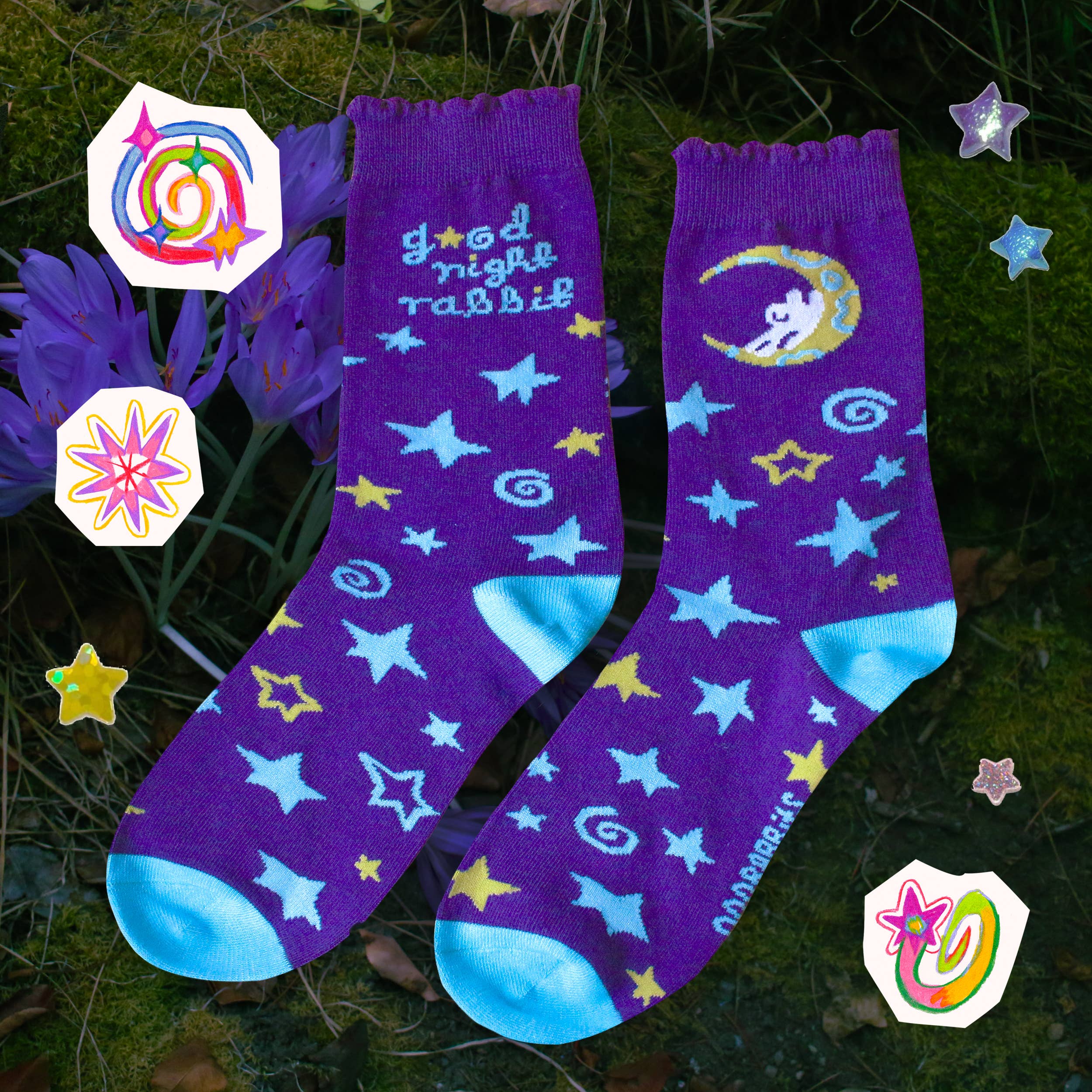 Odd Rabbits - Wholesale Socks - Women's - 'Goodnight Rabbit' Socks0