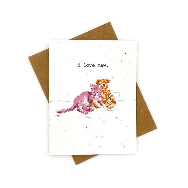 Cato & Company - Wholesale Valentine's Day Card - I Love Mew Card, Valentine's Day Card1