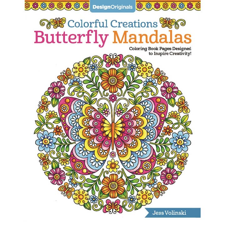 Fox Chapel Publishing - Wholesale Coloring Book - Adult - Colorful Creations Butterfly Mandalas